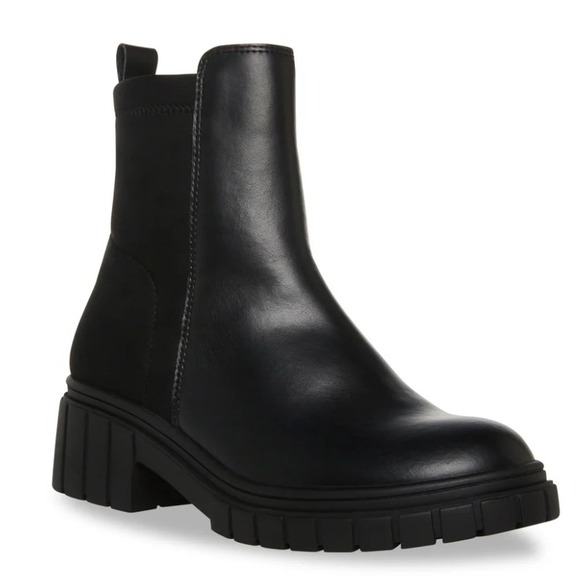 Blondo Shoes - Blondo Prestly Waterproof Leather Ankle Boots Booties 10M Black Lug Sole NEW